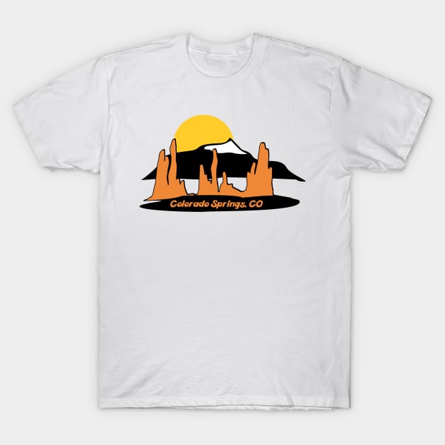 Garden of the Gods - Pikes Peak - Colorado Springs, Colorado T-Shirt by russodesign
